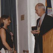 "Doc" Clay Linkous presenting me with miniature wings.
