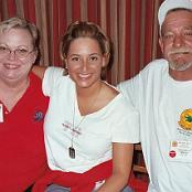 Karen Wells, me & John Wells.