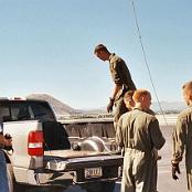 Transferring of the Memorial Plaque down to HMM-364 in Camp Pendleton.