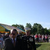 Major General McCorkle and General Amos.