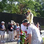 Wreath-laying ceremony at The Wall.