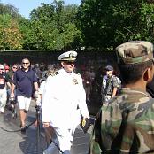 Wreath-laying ceremony at The Wall.