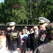 Wreath-laying ceremony at The Wall.