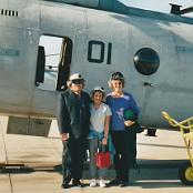 Me and my Papa G and Mama G - Gooie and Carleen Gomez - on the Purple Fox flight line.