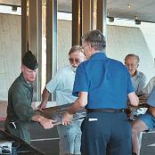 Transporting the plaque to the flight line in Reno.
