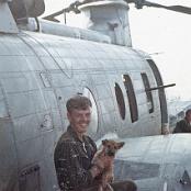 Chuck Miller and puppy. Photo courtesy of Ron Dion.