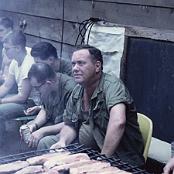 Gary at a MAG-11 BBQ in Vietnam. Photo courtesy of Doc Paul Noblitt.