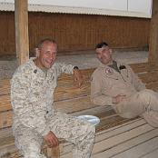 SgtMaj Rick Caisse and LtCol Mark Schrecker in Iraq. The CO and SgtMaj of the Purple Foxes in 2008. 