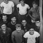 The Corpsmen of MAG-16. Front Row: Bill Dial, Dave Quigley, Ron Franz, ?? Martinez. 2nd Row: Matt Helms, Moe Hanson, Murray Peters, ?? Villanueva, Unknown Marine Ambulance Driver, Unknown Marine Ambulance Driver. Back Row: Bobby Beckman (KIA), Mark Lubin (KIA), Bill Sperb (KIA). January, 1969. Photo courtesy of Mike Pepper.