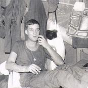 Corpsman Chuck Bongers in Phu Bai - February, 1968. Photo courtesy of Chuck Bongers.