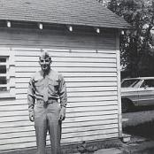 Lt Russell Moke leaving for Vietnam - 1968. Photo courtesy of the Moke family.