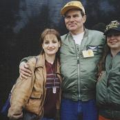 Me, Jim "Polecat" Schueckler and Julie Kink at The Wall - Veteran's Day, 1998.